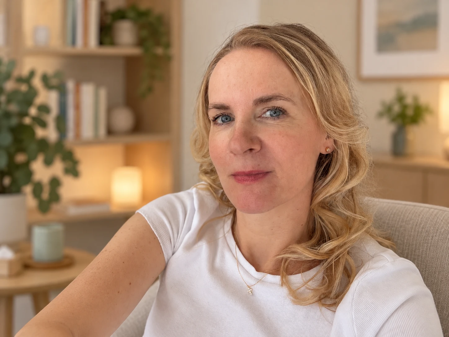 Manja Bornmann, Porträt in den Praxisräumen
